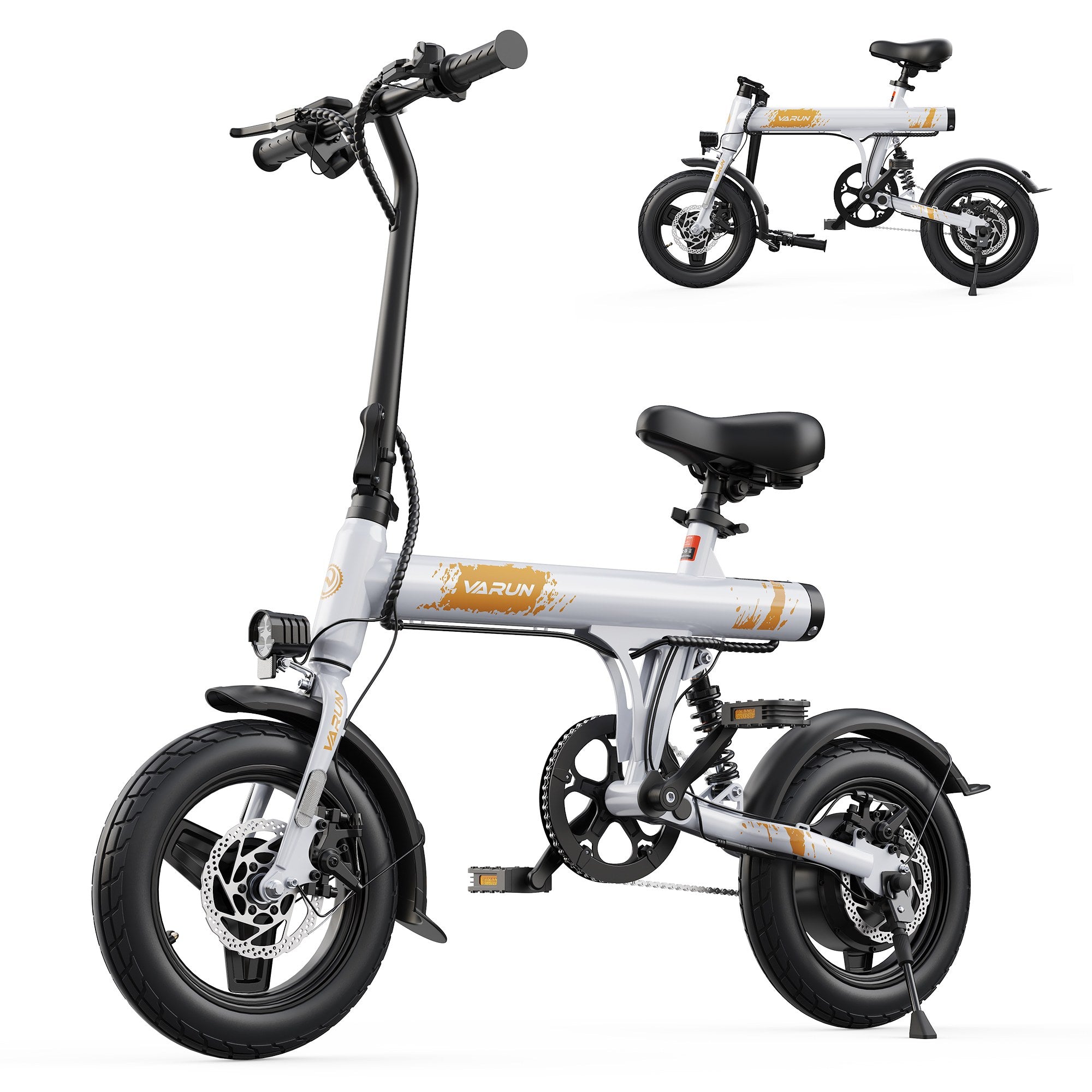 Varun C14-1 Mini Electric Bike 36V 7.8Ah 20MPH 14 Inch E-Bike 4