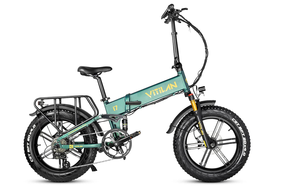 Vitilan I7 Pro 3.0 Folding Electric Bike 48V 20Ah Full Suspension