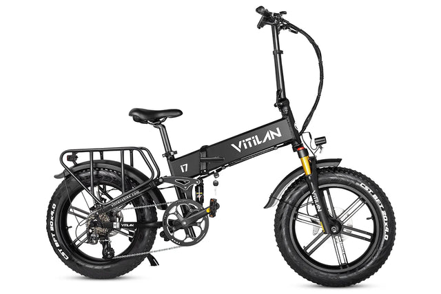 Vitilan I7 Pro 3.0 Folding Electric Bike 48V 20Ah Full Suspension
