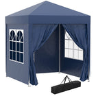 Outsunny 2x2m Pop Up Gazebo with Sidewalls