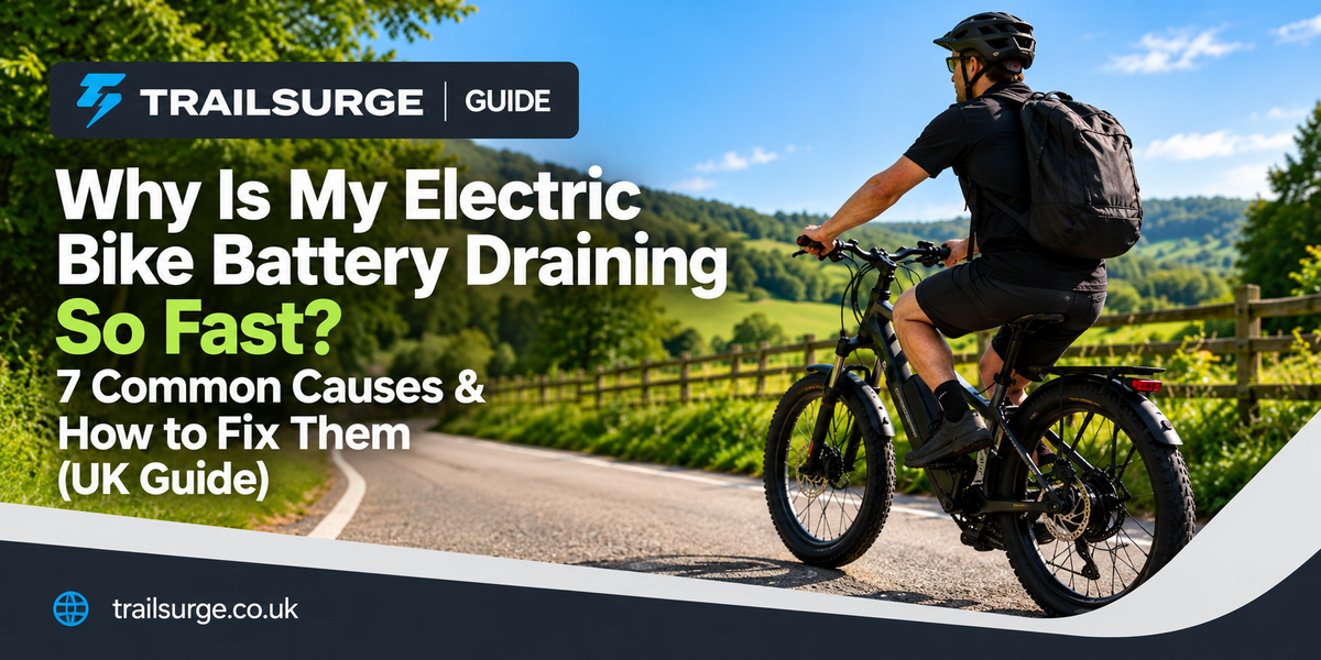 Why Is My Electric Bike Battery Draining So Fast? 7 Common Causes & How to Fix Them (UK Guide)