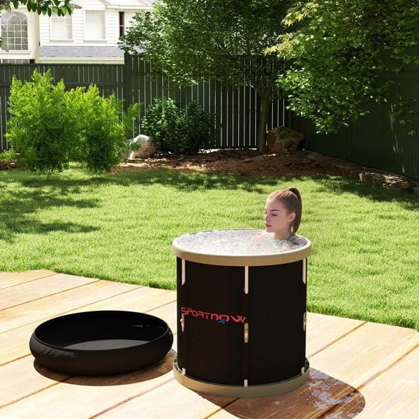 SPORTNOW 210L ice bath tub in outdoor use