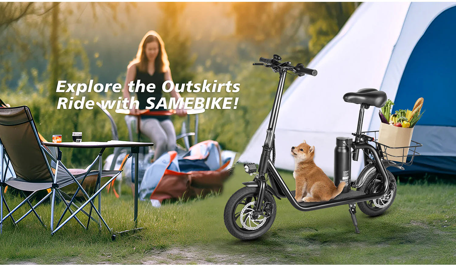 Samebike SM-C01 Electric Scooter 350W 36V 10.4AH 7