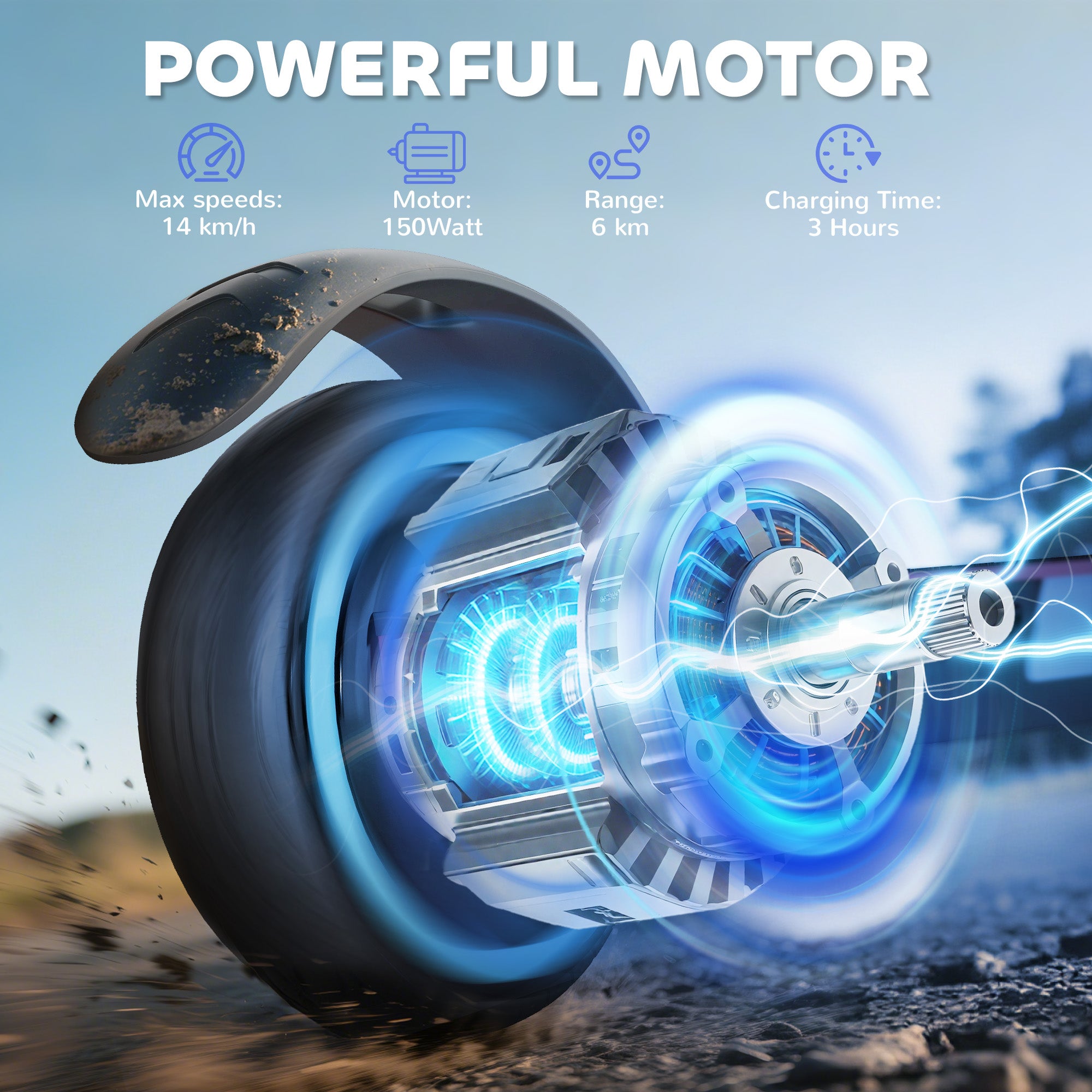 SPORTNOW Kids Electric Scooter with Suspension