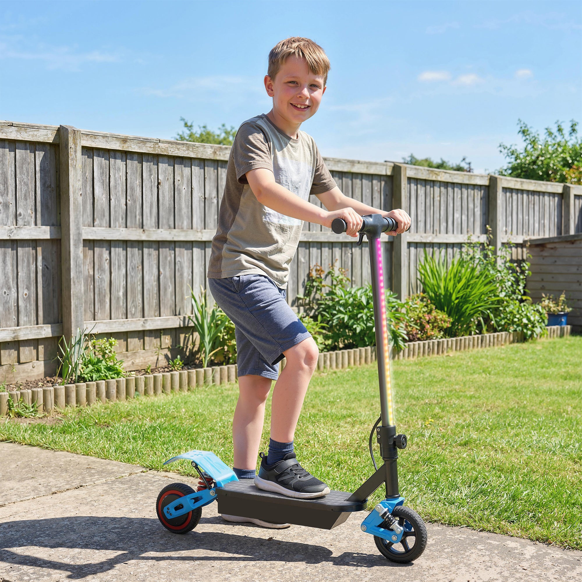 AIYAPLAY Kids Electric Scooter with LCD Display