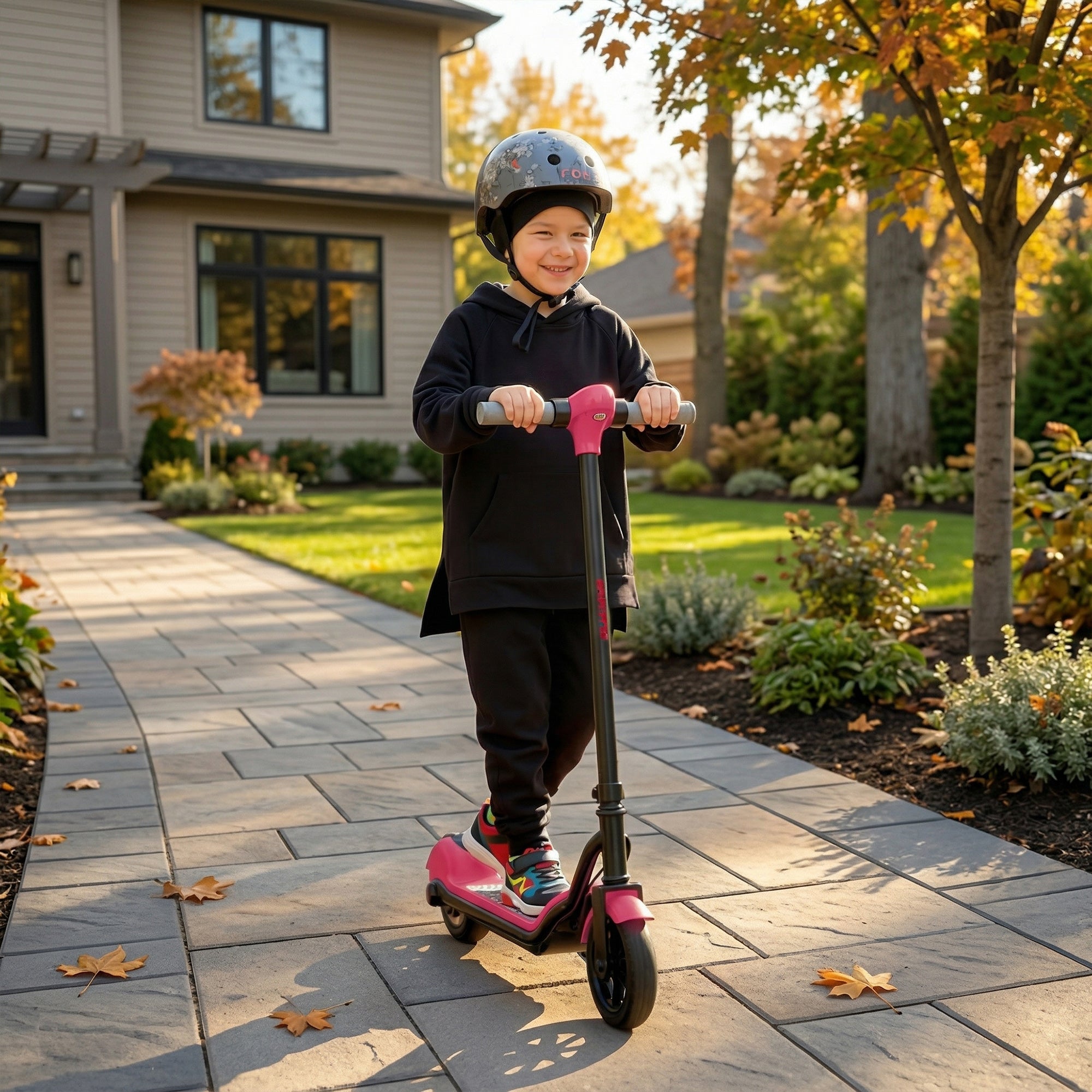 SPORTNOW Kids Electric Scooter with LED Display