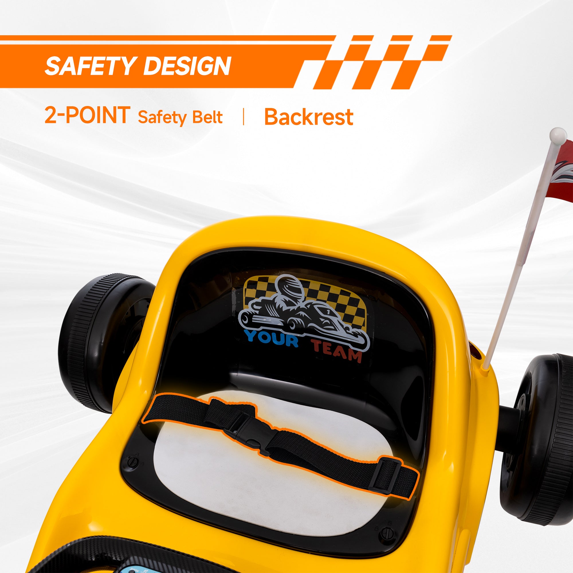 AIYAPLAY 6V Kids Electric Go-Kart