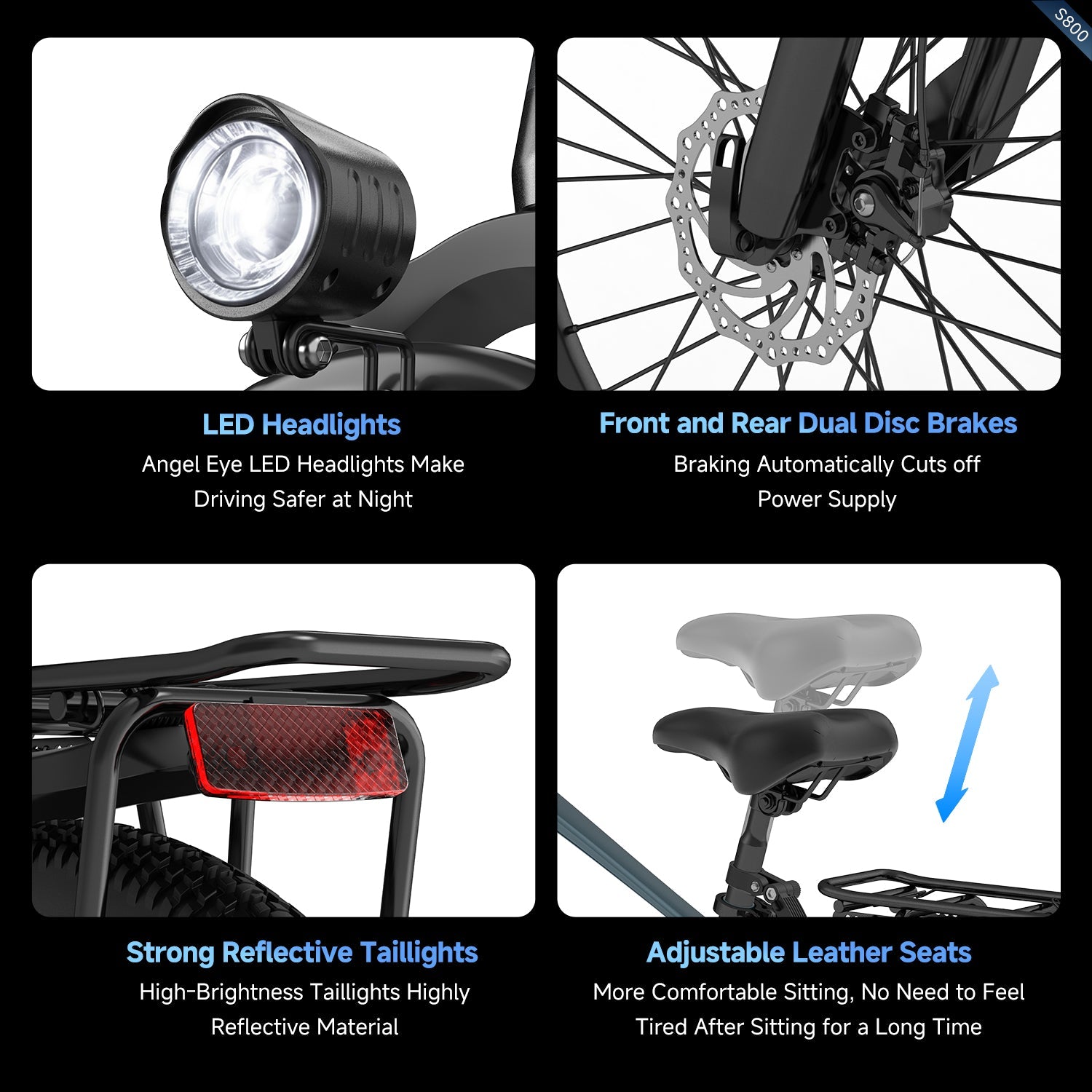 Aairsk S800 Electric City Bike Blue product detail 10
