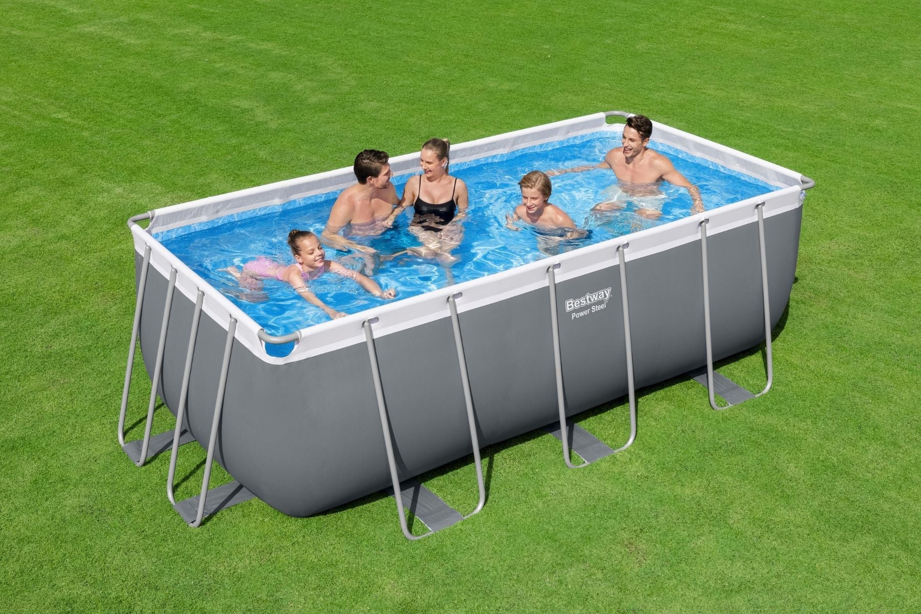 Bestway 16' x 8' x 48"/4.88m x 2.44m x 1.22m Rectangular Pool Set - official Bestway gallery image 3