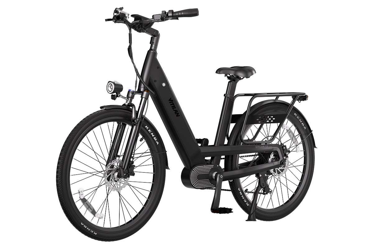 Vitilan L5 Electric Bike - Black alternate angle