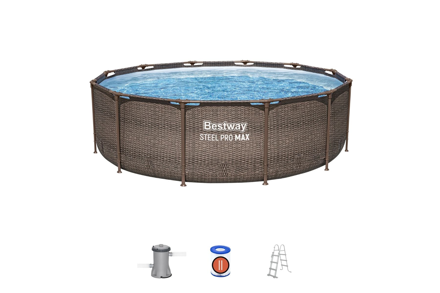 Bestway 12' x 39.5" Steel Pro Deluxe Pool Set - official Bestway gallery image 2