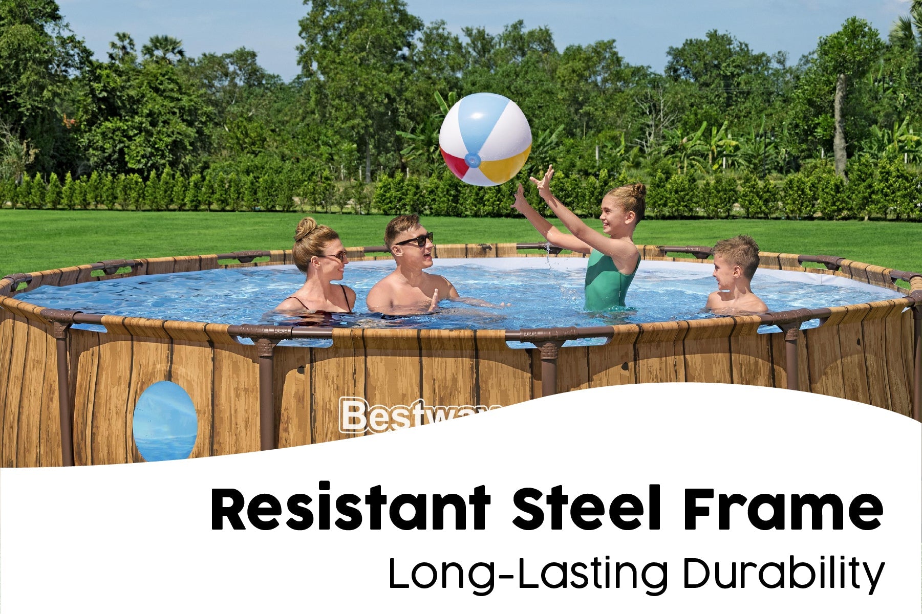 Bestway 14ft x 42in Steel Pro MAX Splashview Pool Set product image