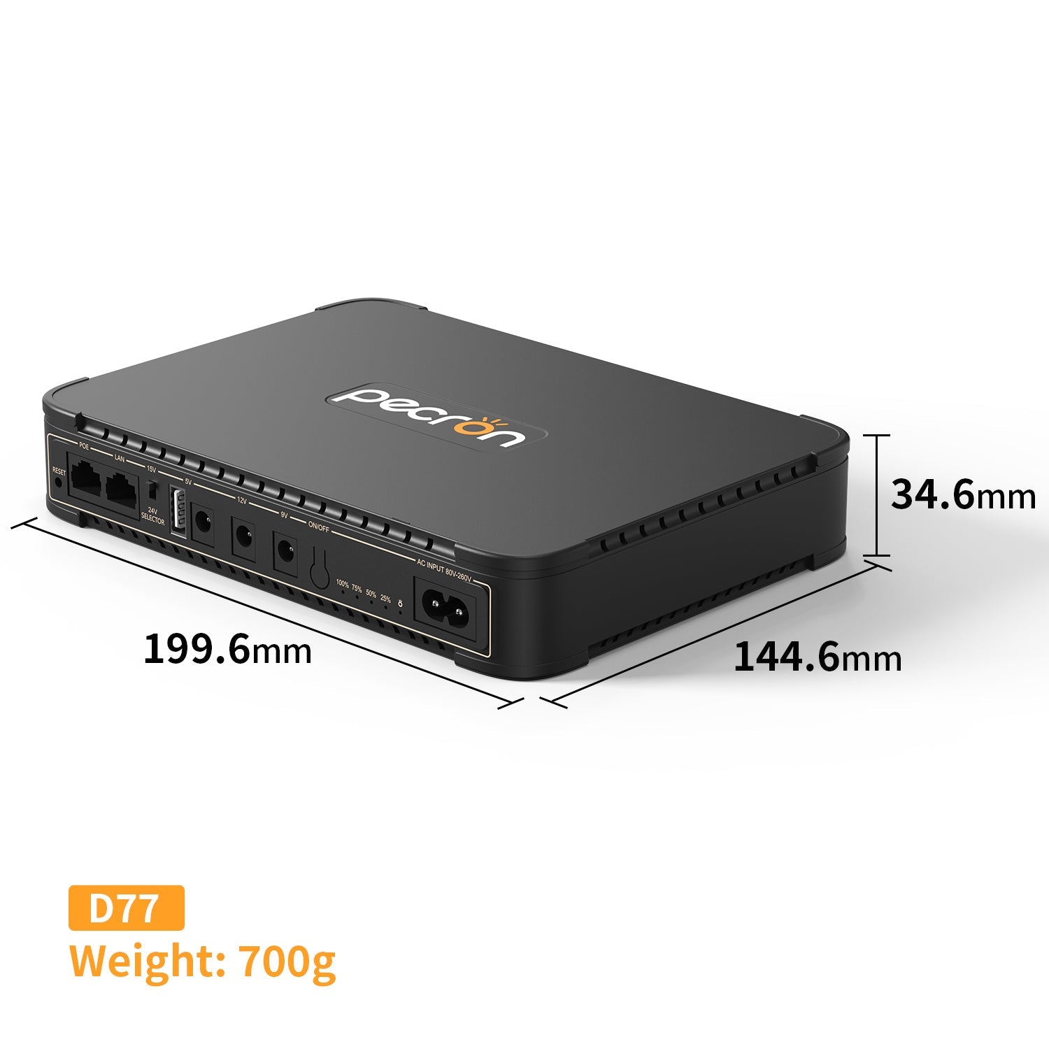 PECRON D77 DC UPS Battery Backup - 76.96Wh - official image 6