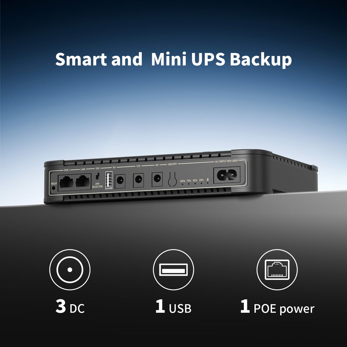 PECRON D39 DC UPS Battery Backup - 38.48Wh - official image 7