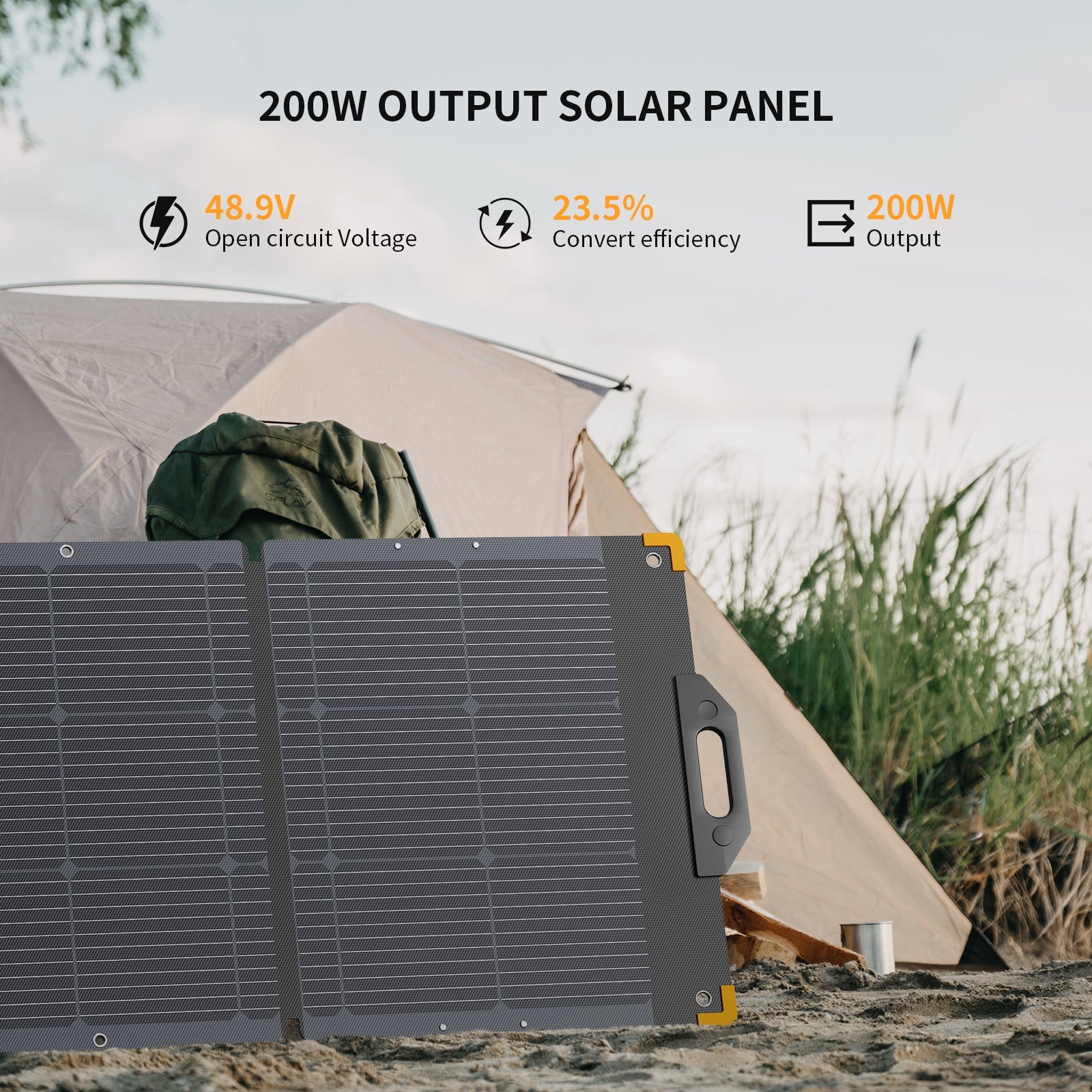PECRON PV200 200W Portable Solar Panel - IP67 - official image 3