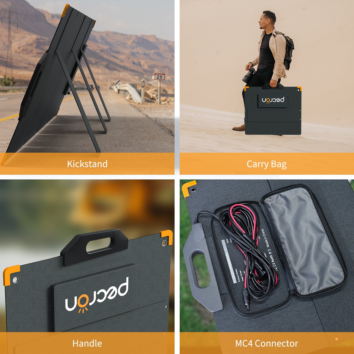 PECRON PV200 200W Portable Solar Panel - IP67 - official image 7