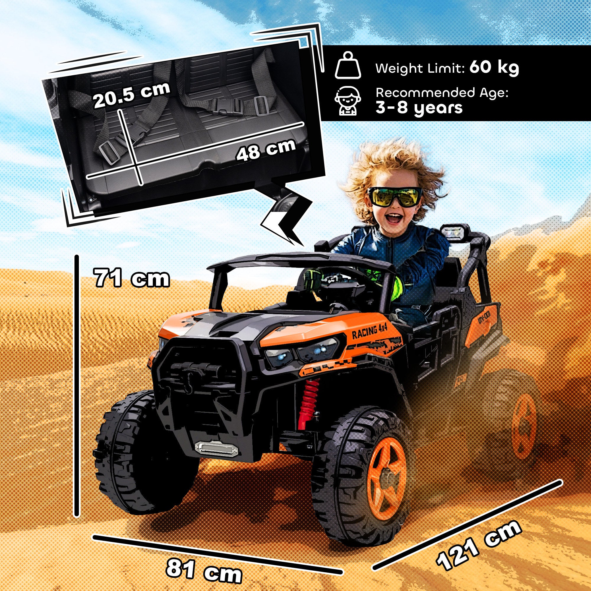 AIYAPLAY 24V Electric Ride on Car 12