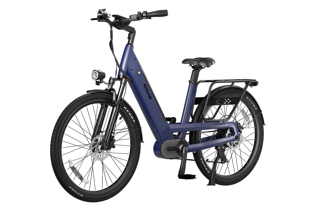 Vitilan L5 Electric Bike - Blue alternate angle