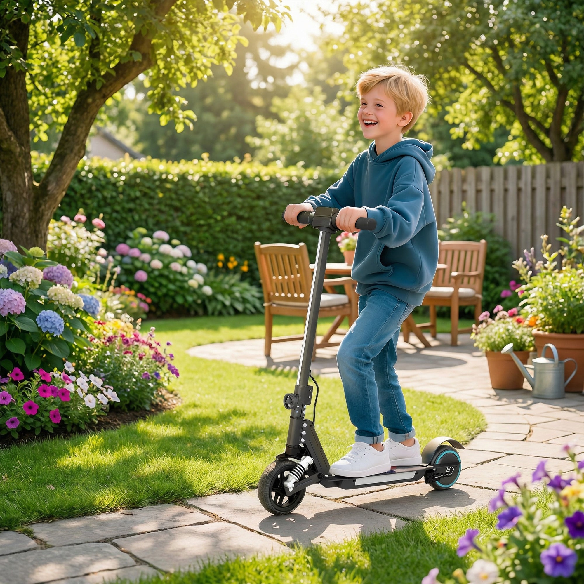 SPORTNOW Kids Electric Scooter with Suspension