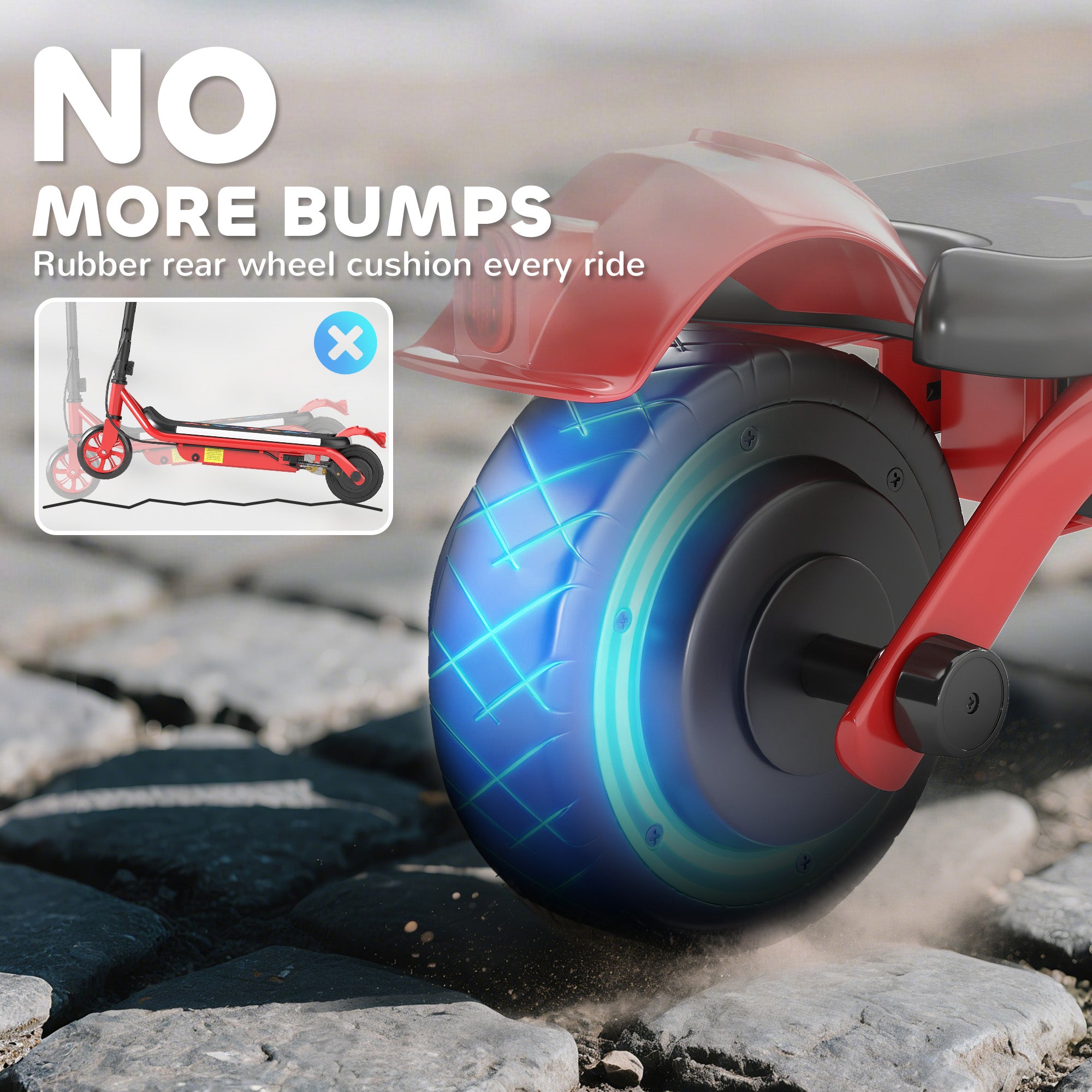 AIYAPLAY Kids Electric Scooter Dual Brakes