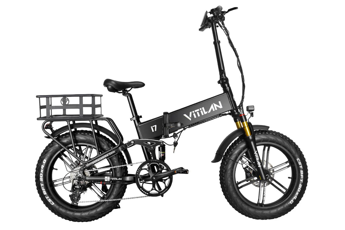 Vitilan I7 Pro 3.0 Folding Electric Bike 48V 20Ah Full Suspension 8