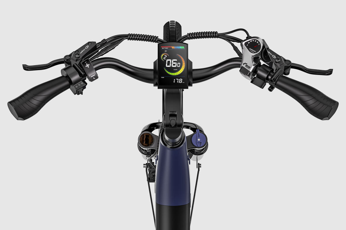 Vitilan L5 Electric Bike - cockpit display detail