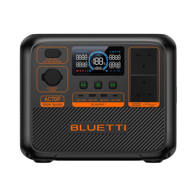 Bluetti AC70P Portable Power Station 864Wh portable power station