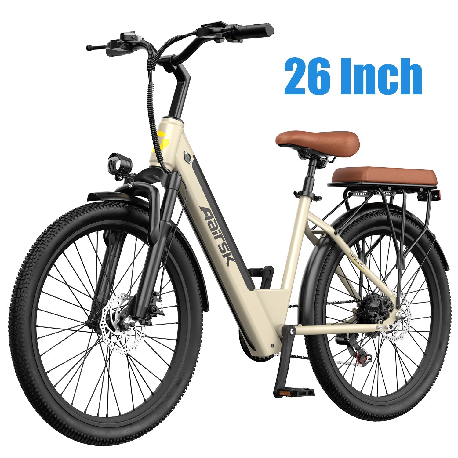 Aairsk S600 Step-Through Electric Bike in Khaki