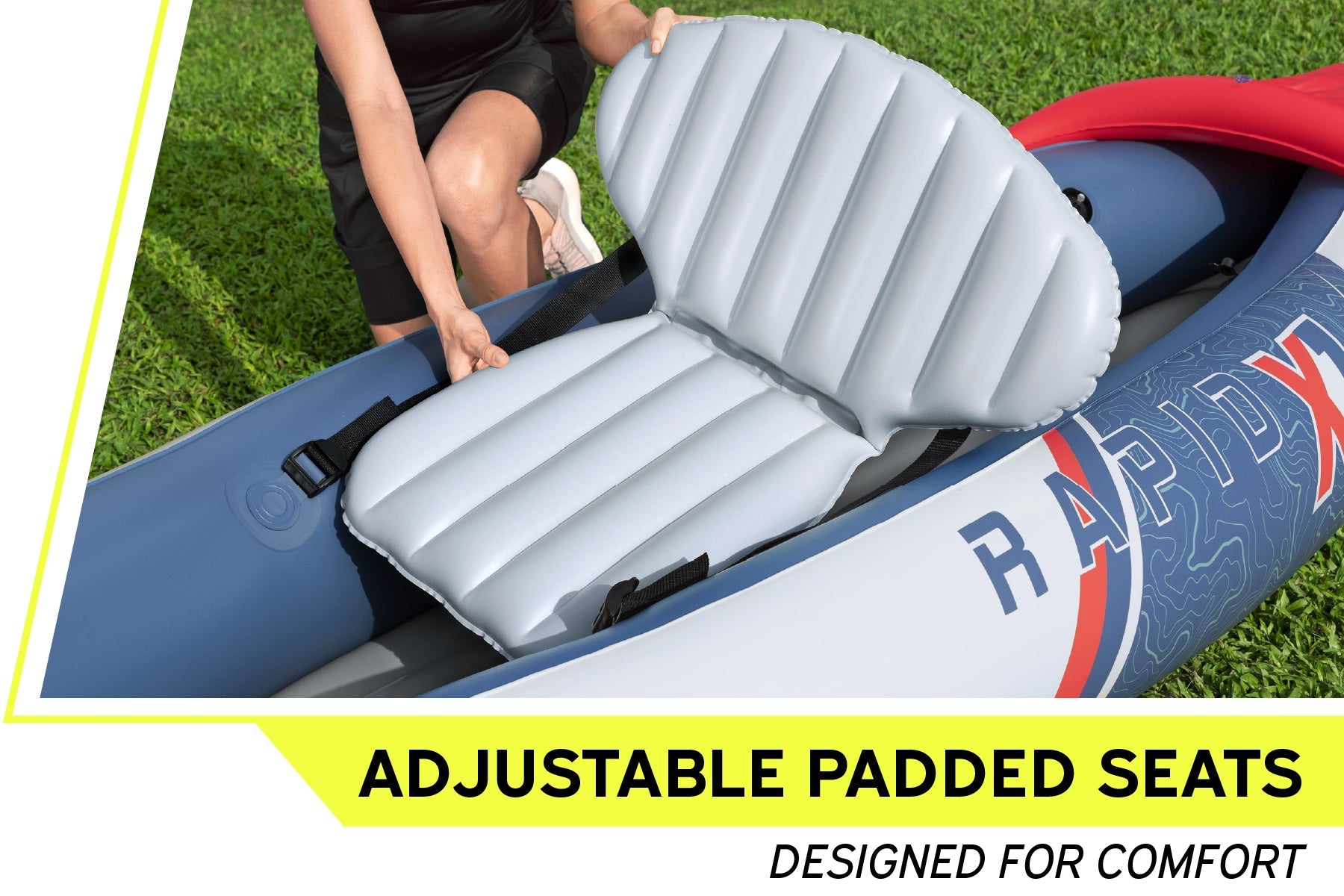 Bestway Hydro-Force Rapid X1 1 Person Inflatable Kayak Set - inflatable kayak lifestyle image