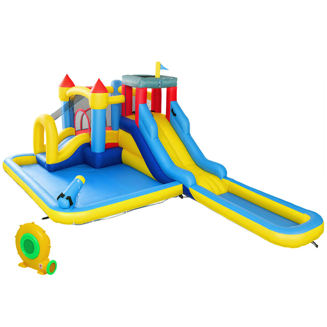 AIYAPLAY 6-in-1 Water Bounce House with 2 Slides
