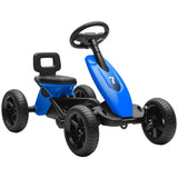 AIYAPLAY Kids Pedal Go Kart Metal Frame EVA Wheels