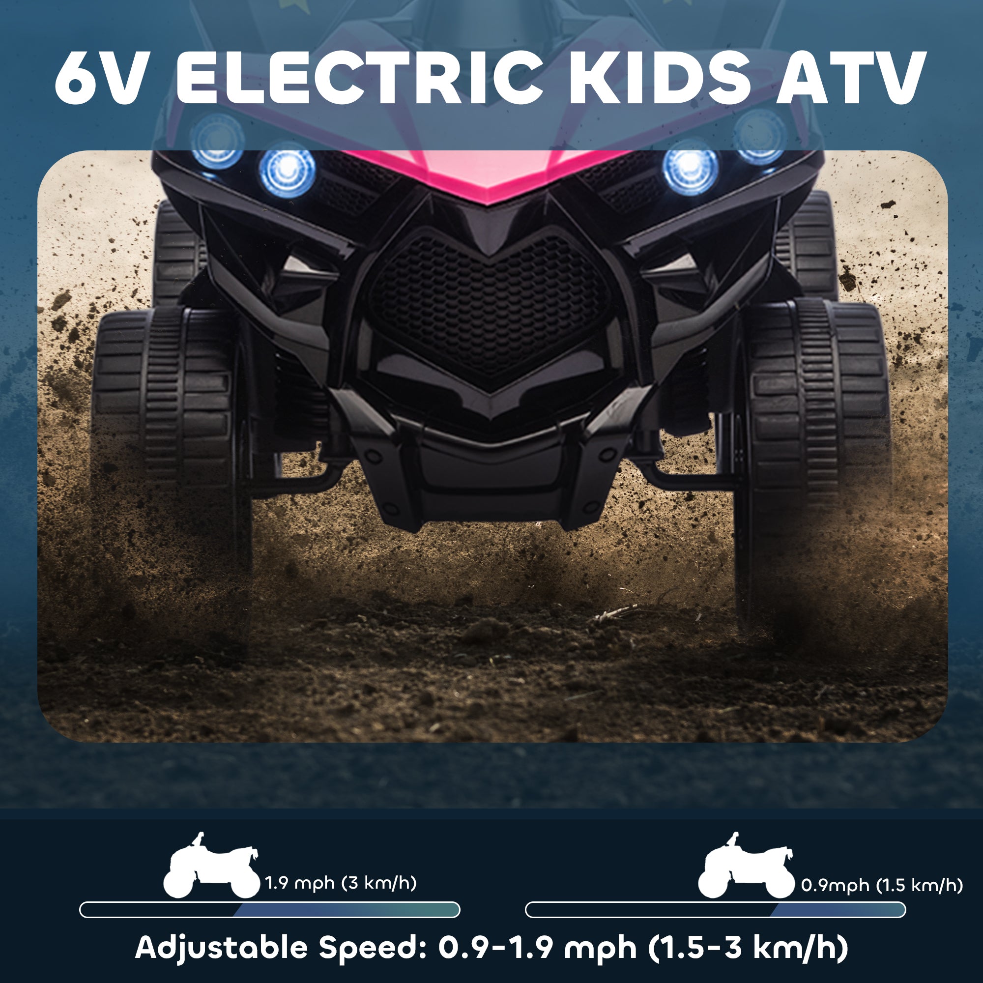 AIYAPLAY 6V Kids Electric ATV Ride-On