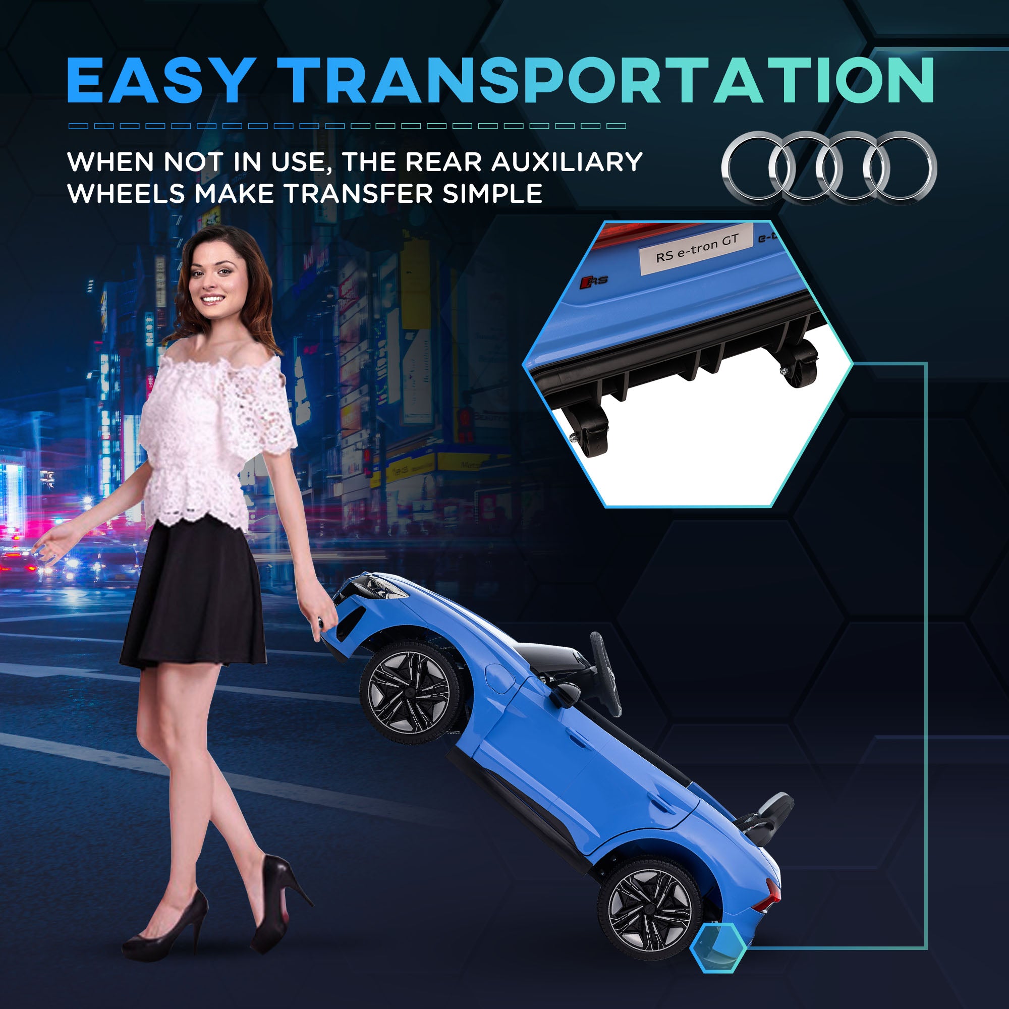 HOMCOM Audi 12V Kids Electric Ride-On Car