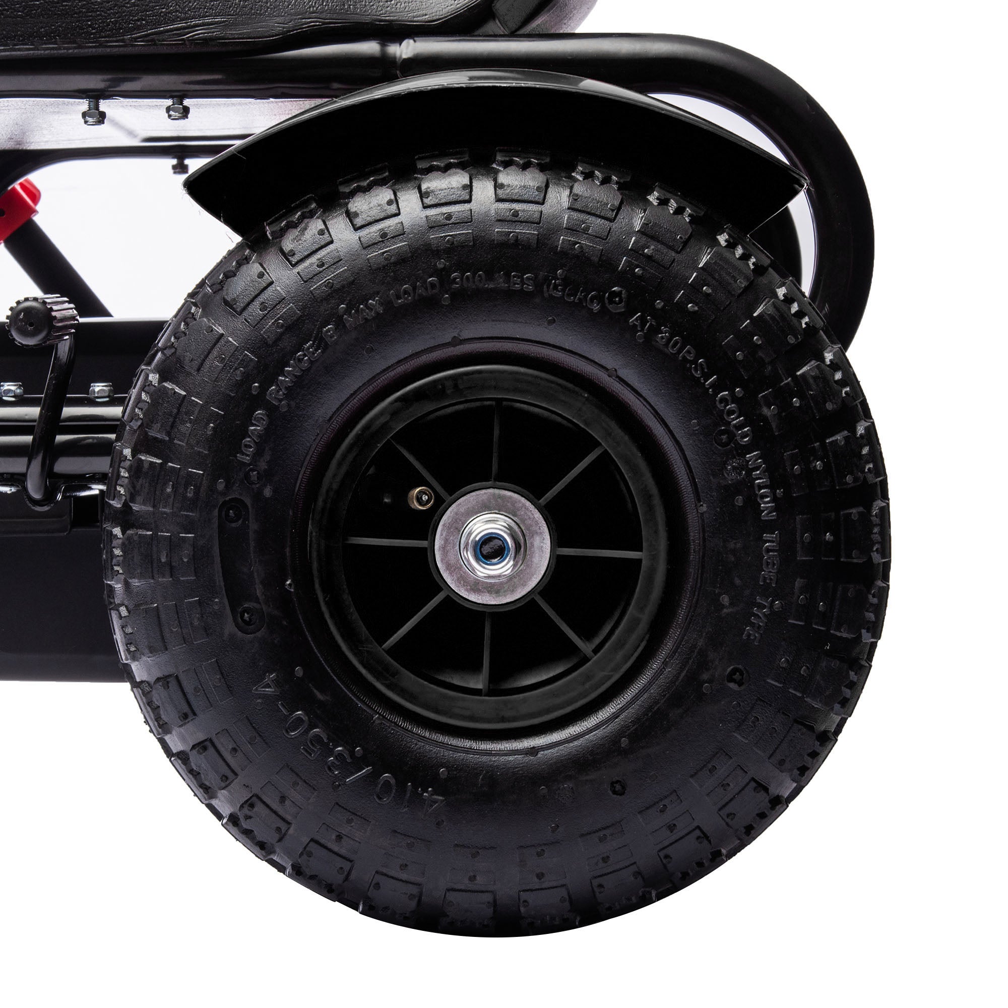 HOMCOM Kids Go Kart Adjustable Seat Inflatable Tyres