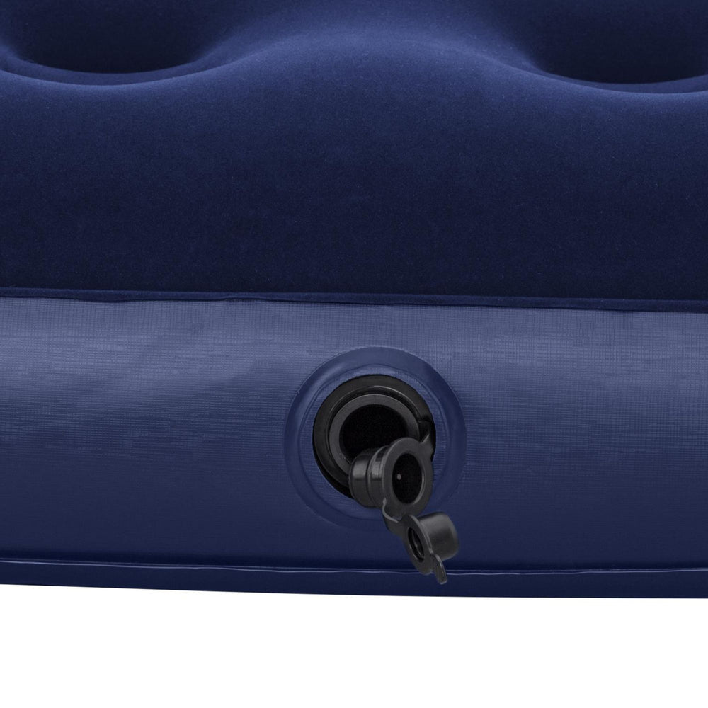 Bestway Single Flocked Airbed - Quick-Release Valve
