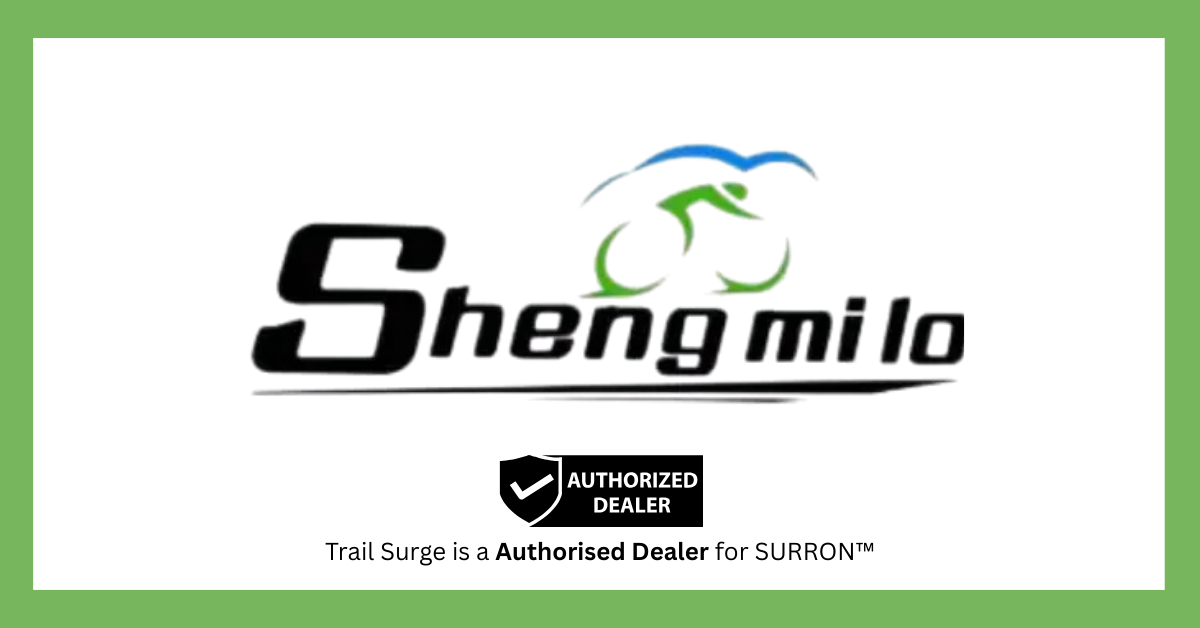 Black and green Shengmilo logo above a white shield icon with a checkmark and "AUTHORIZED DEALER" text on black background.
