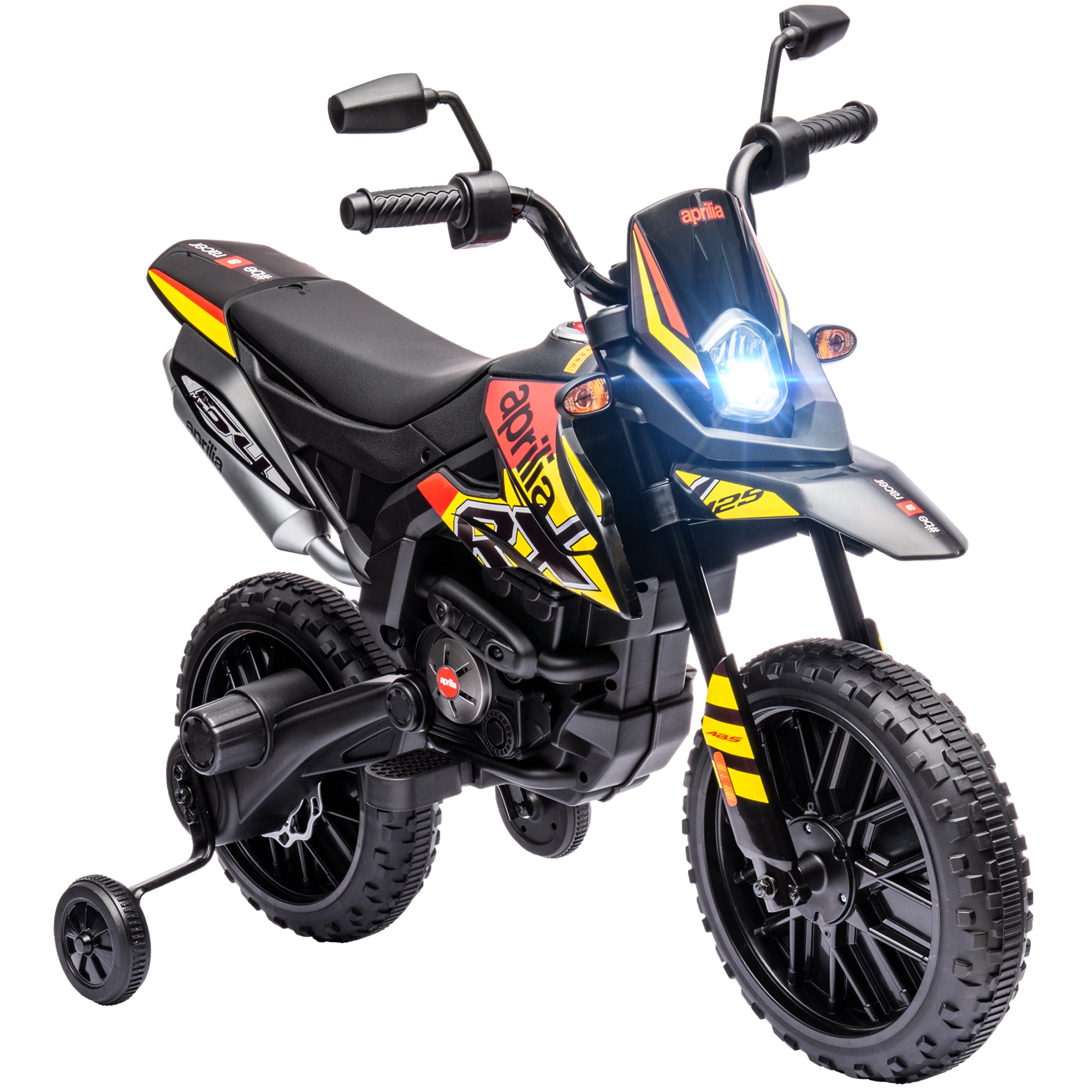 AIYAPLAY Aprilia 12V Kids Electric Motorbike - Red/Black