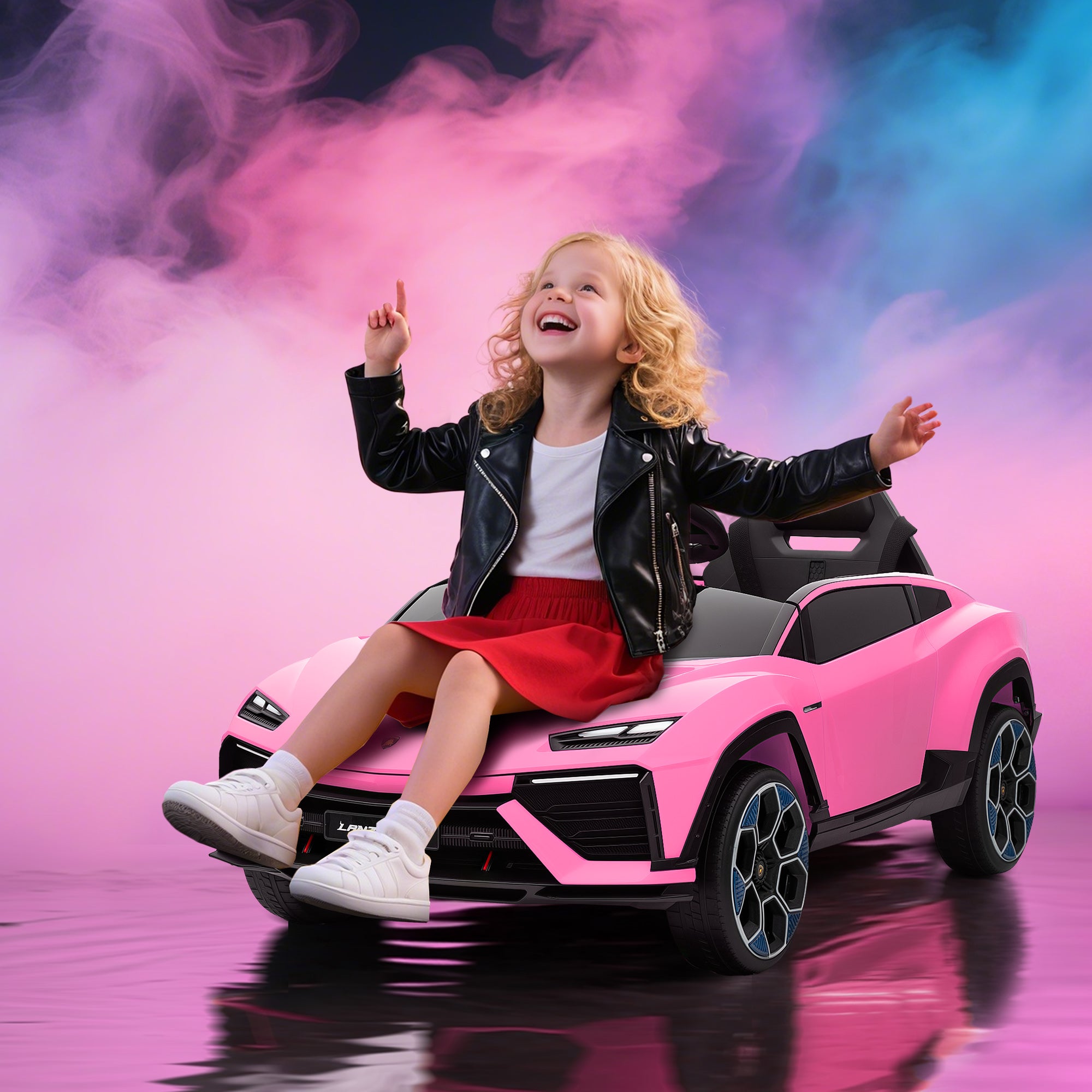 AIYAPLAY Lamborghini 12V Kids Electric Ride-On Car