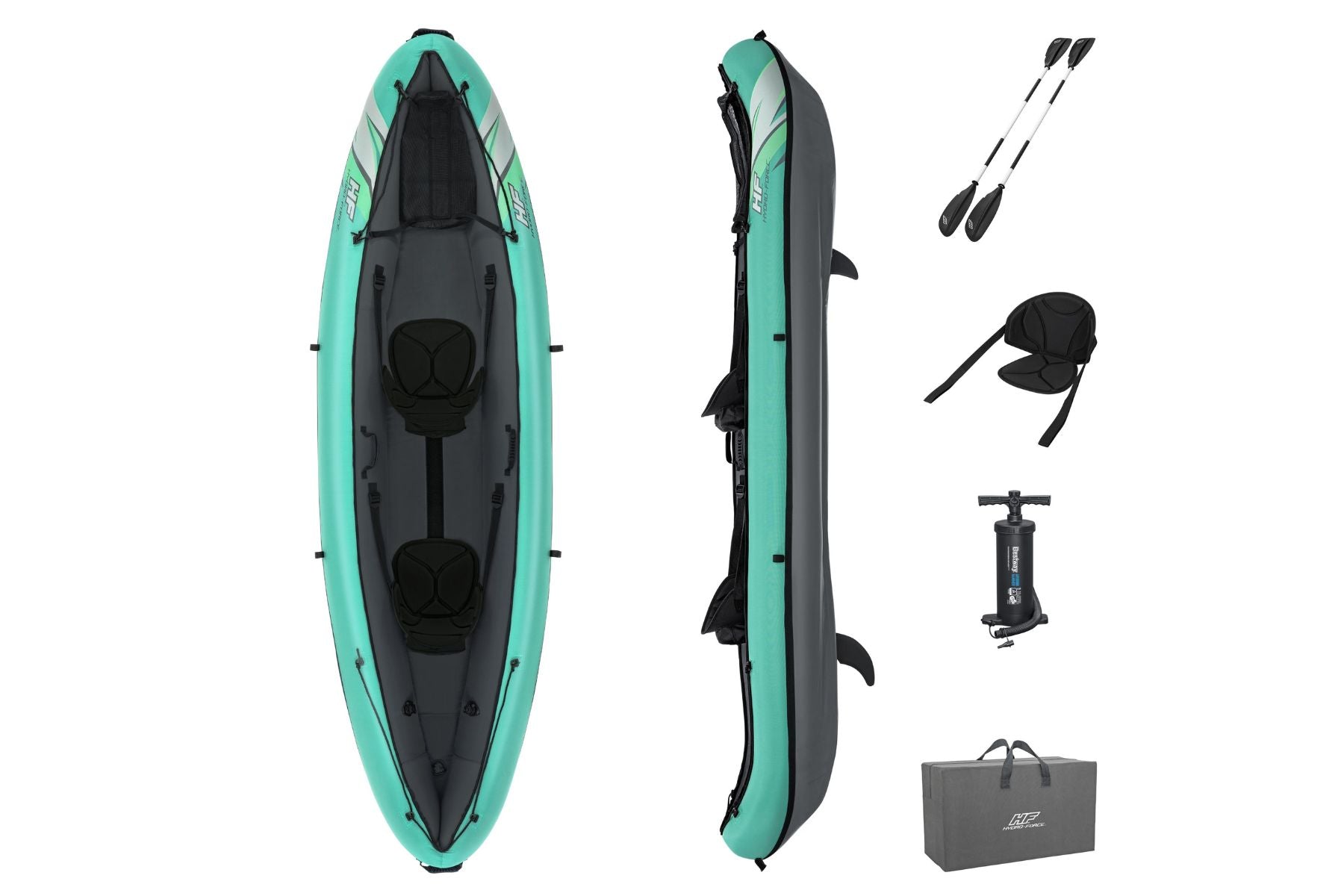 Bestway Hydro-Force Ventura Elite X2 2 Person Inflatable Kayak Set - main product image