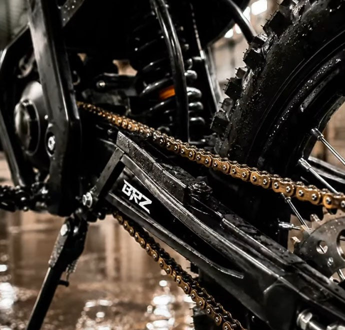 BRZ V2 chain drive and rear suspension close-up