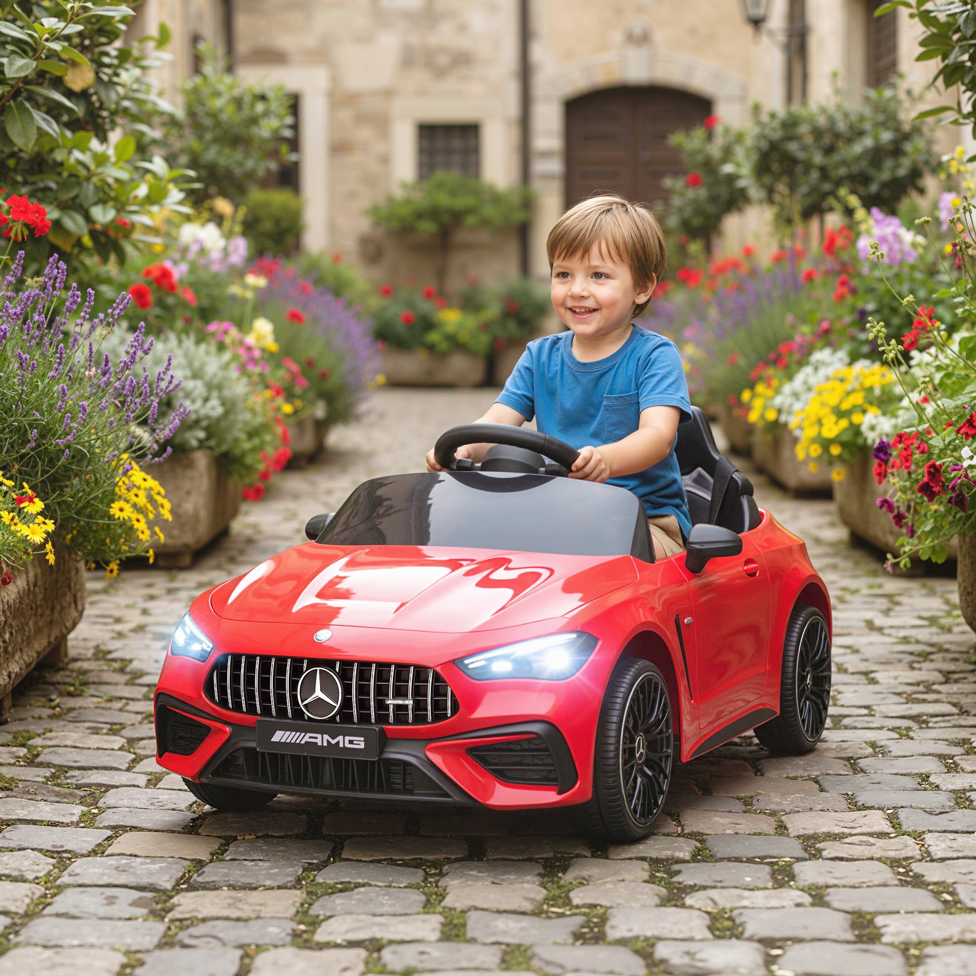 AIYAPLAY Mercedes-AMG 12V Kids Electric Ride-On Car