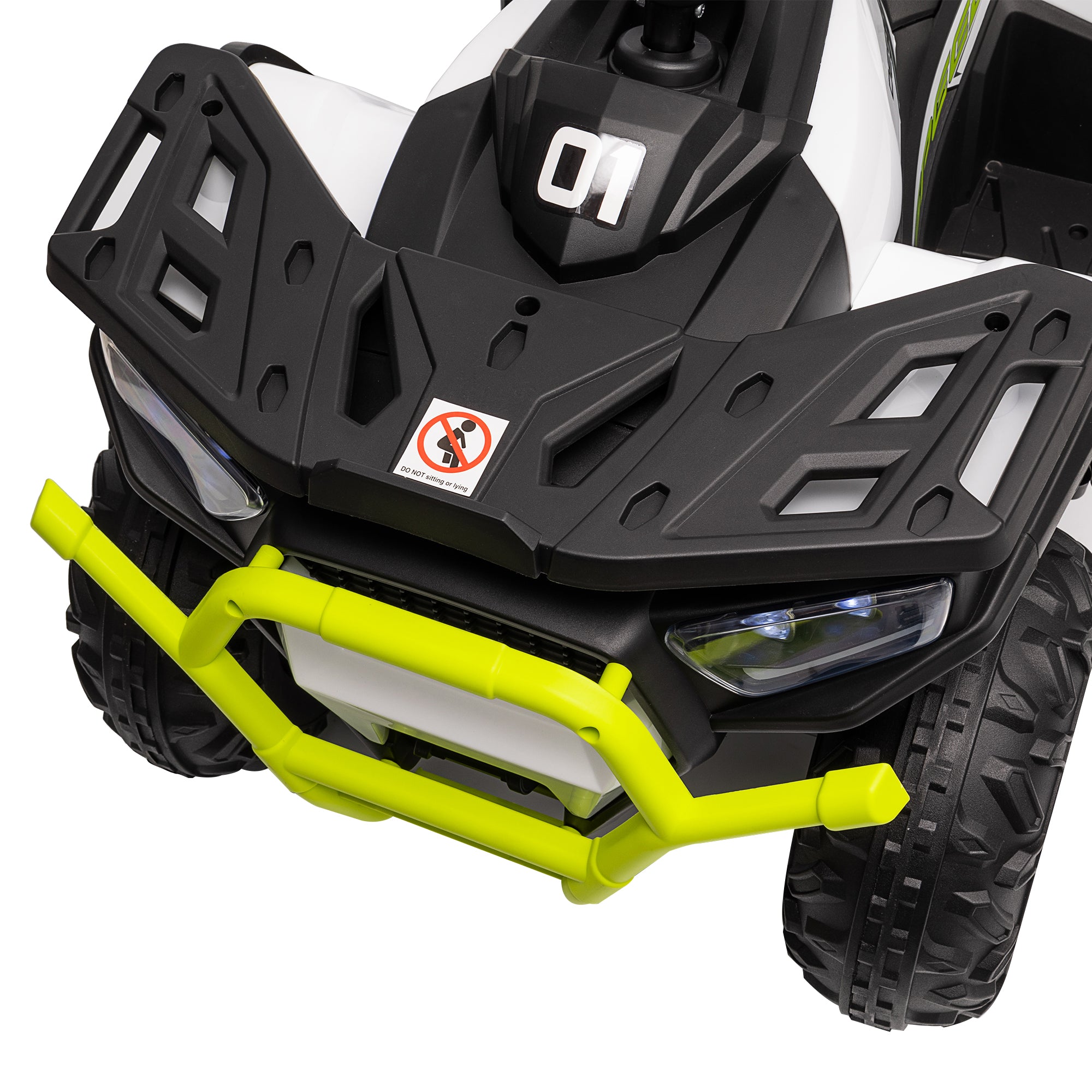 AIYAPLAY 12V Kids Electric Quad Bike - Green