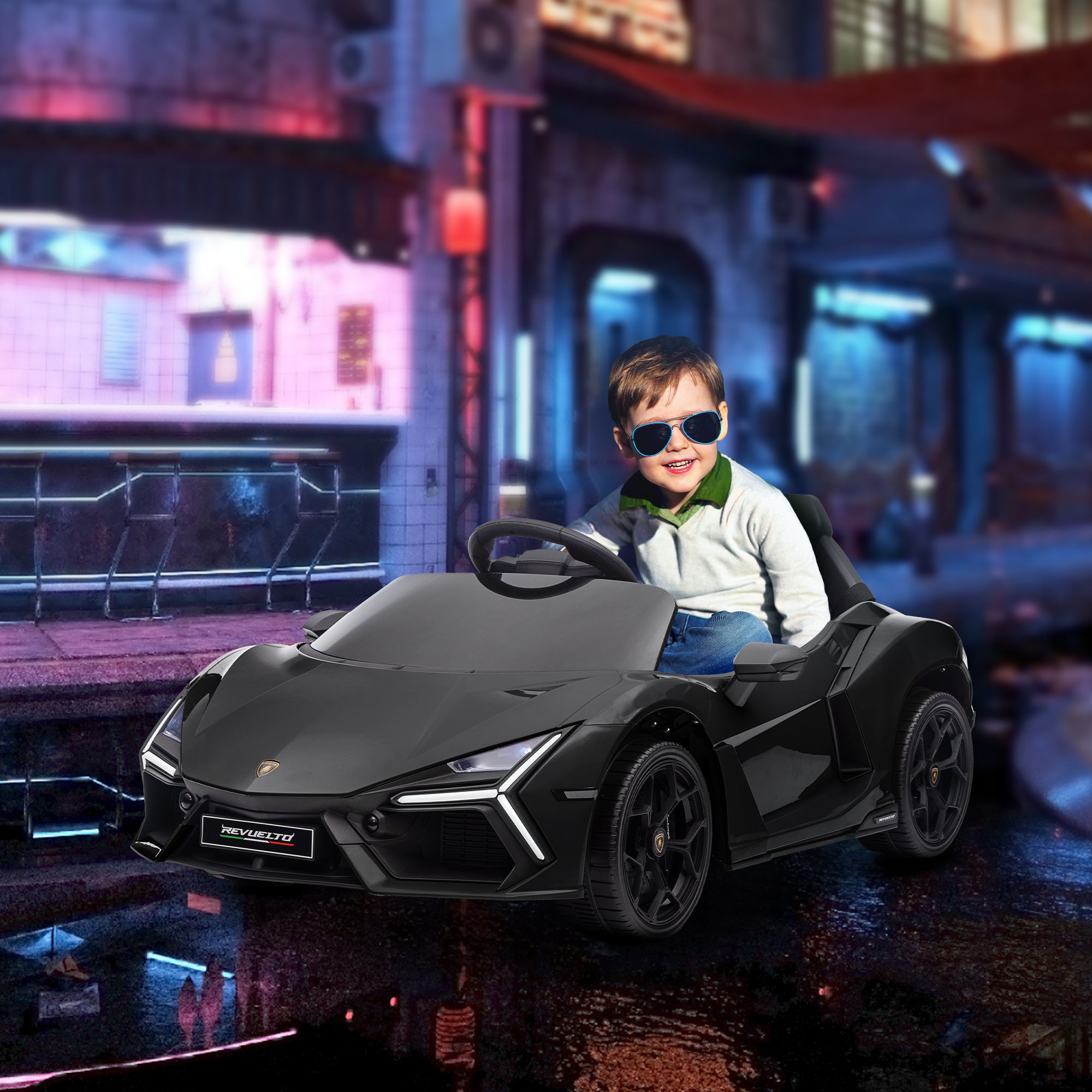 AIYAPLAY Lamborghini Revuelto 12V Kids Ride-On Car