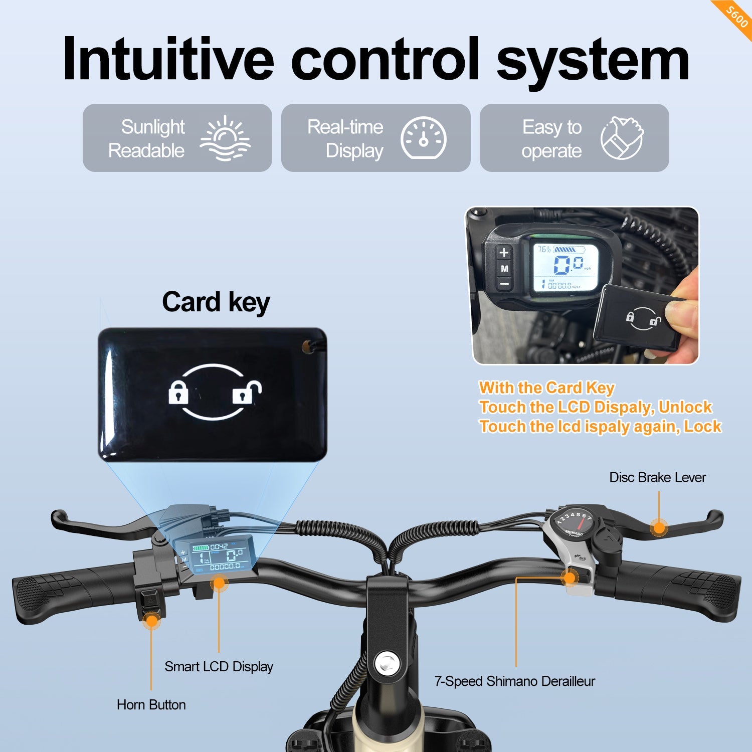 Aairsk S600 Step-Through Electric Bike Khaki product detail 5