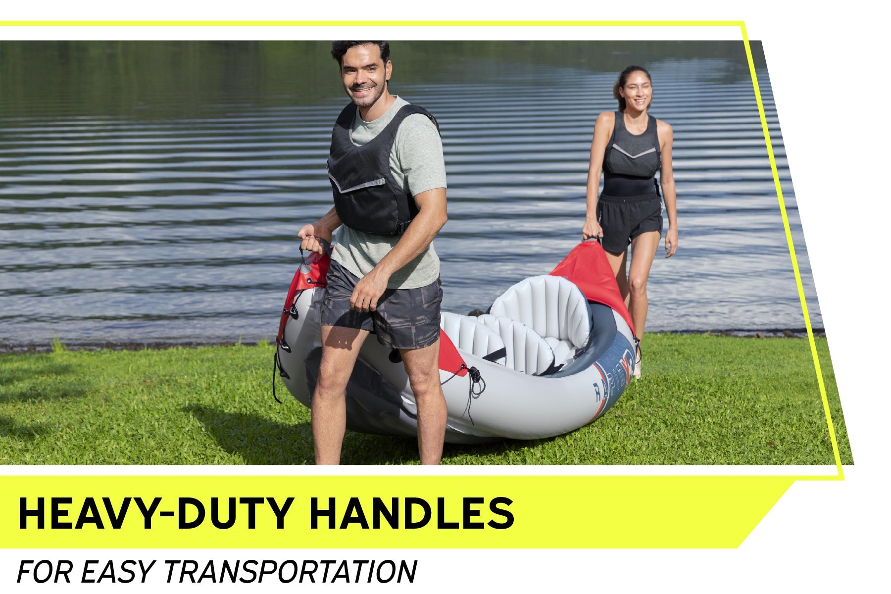 Bestway Hydro-Force Rapid X3 3 Person Inflatable Kayak Set - inflatable kayak lifestyle image