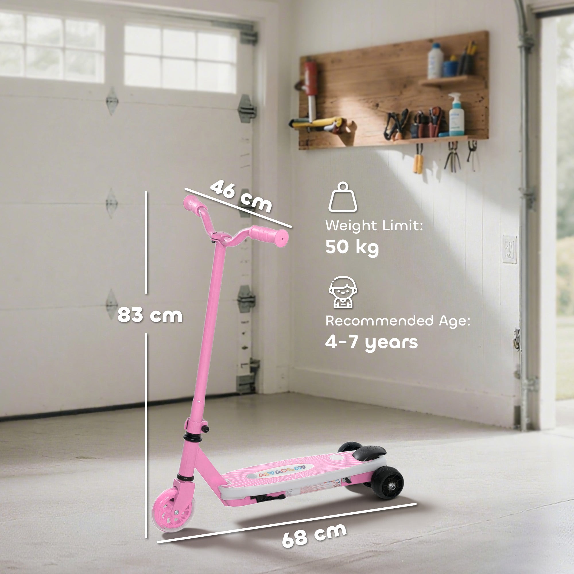 AIYAPLAY Kids Electric Scooter 4-7
