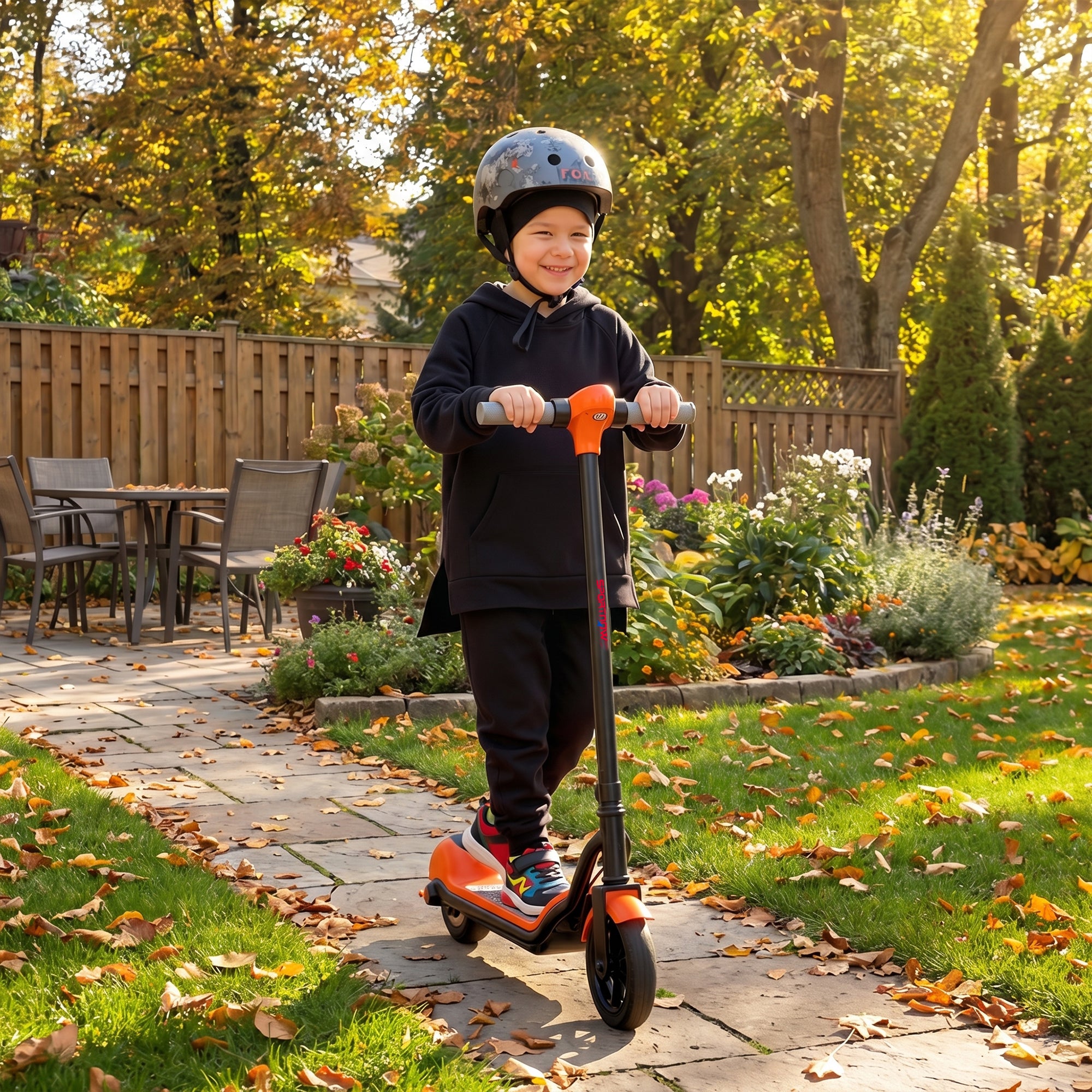 SPORTNOW Kids Electric Scooter with LED Display
