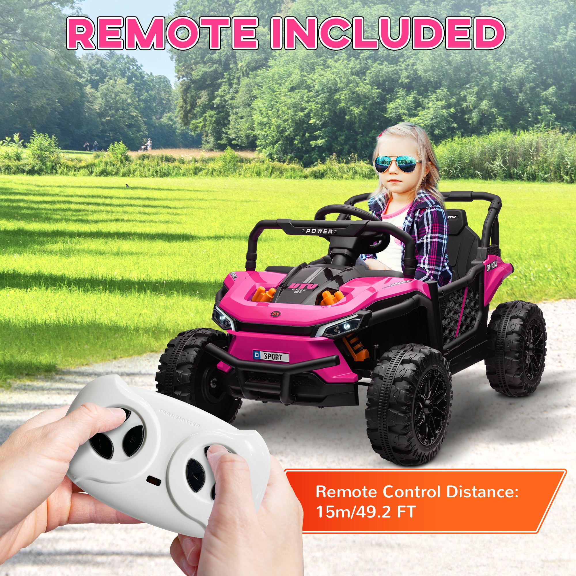AIYAPLAY 12V Kids Ride-On Truck - Black