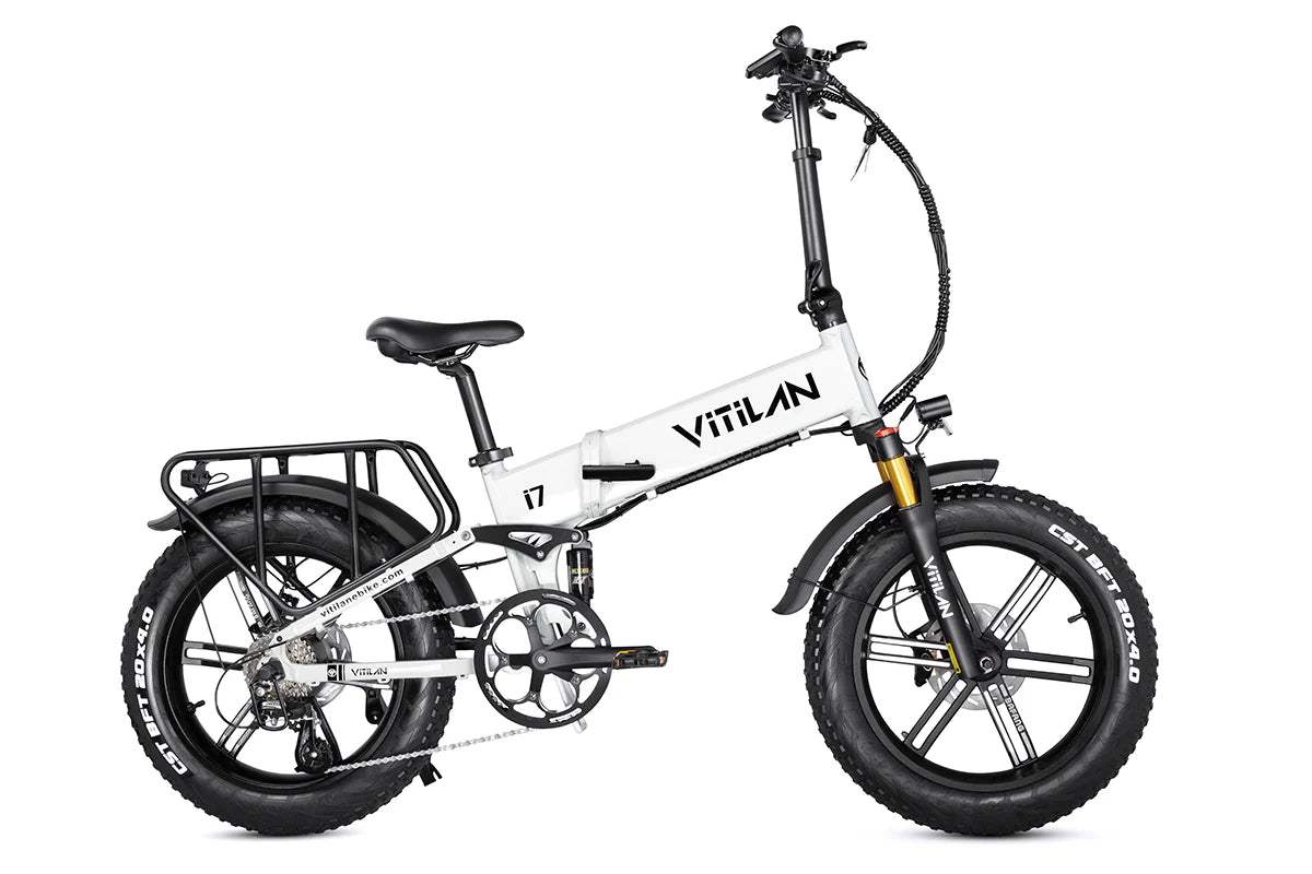 Vitilan I7 Pro 3.0 Folding Electric Bike 48V 20Ah Full Suspension 6