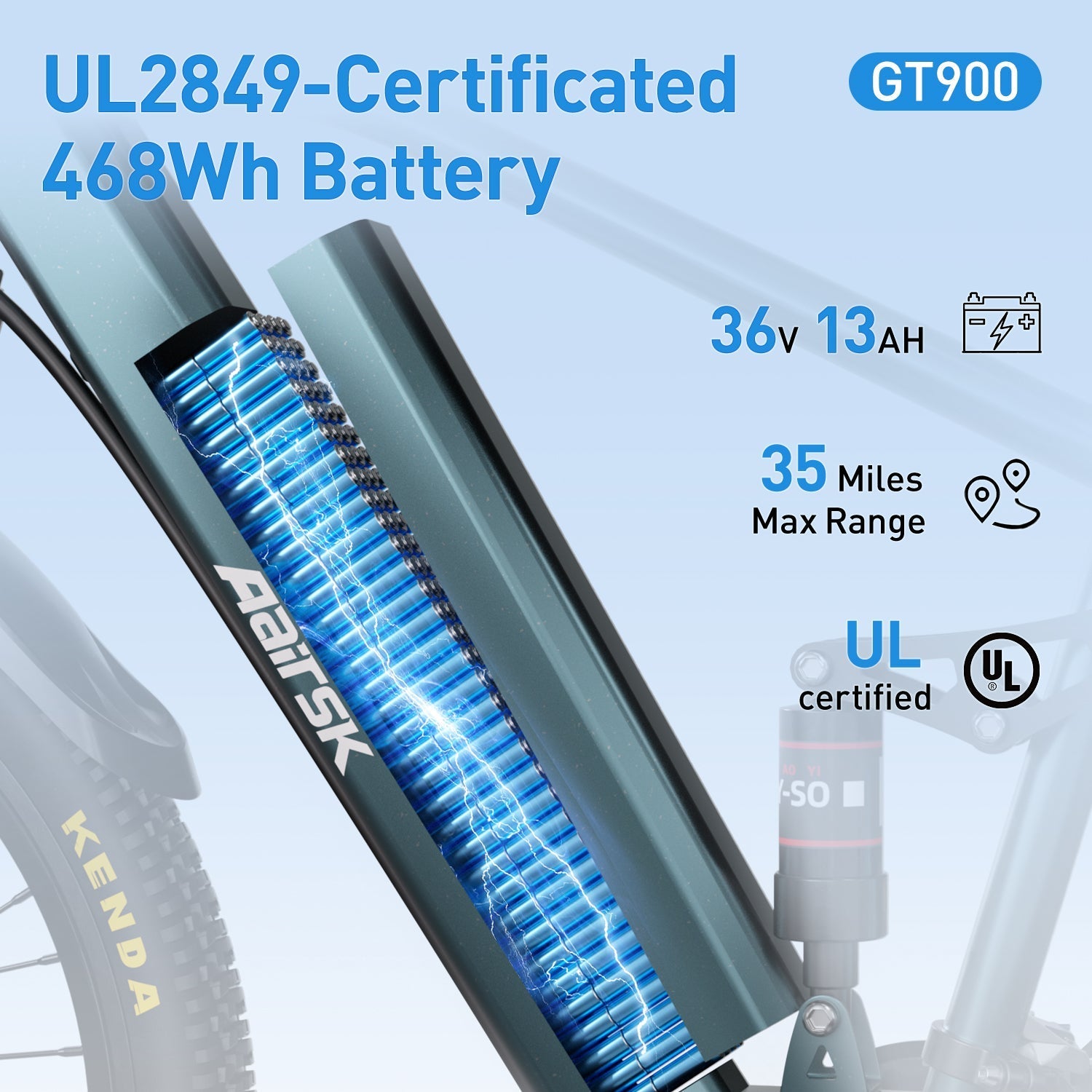 Aairsk GT900 Electric Bike